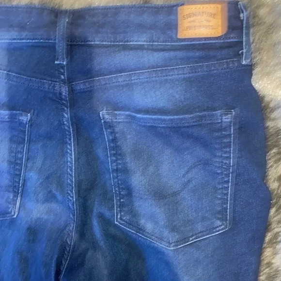 Levi’s strauss signature dark blue wash high  waisted super skinny jeans - Picture 11 of 15